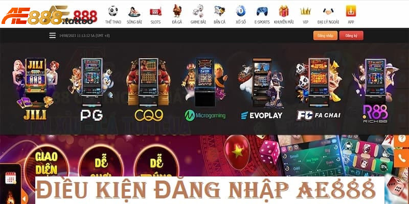 Dễ dàng đăng nhập vào AE888 khi bạn đáp ứng đủ các điều kiện nhà cái