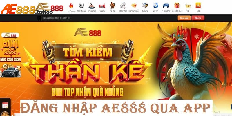 Đăng nhập AE888 thông qua app