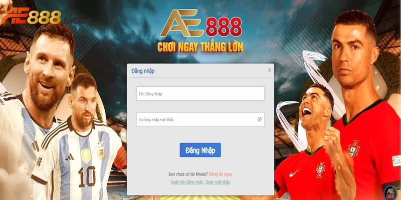 Thao tác theo đúng trình tự để nhanh chóng đăng nhập vào tài khoản AE888