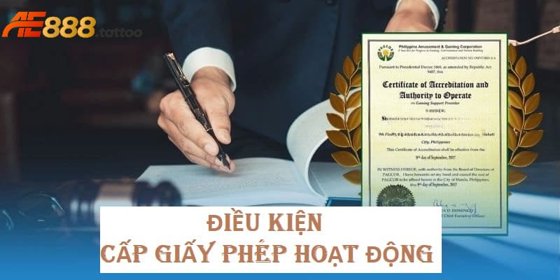 Điều kiện để được nhận giấy phép hoạt động từ các tổ chức thẩm quyền