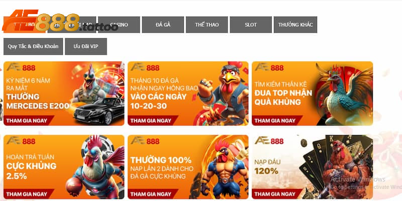 Giới thiệu AE888 luôn tổ chức nhiều khuyến mãi lớn để tri ân hội viên