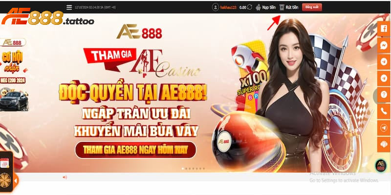 Hướng dẫn chi tiết các bước rút tiền từ tài khoản nhà cái AE888