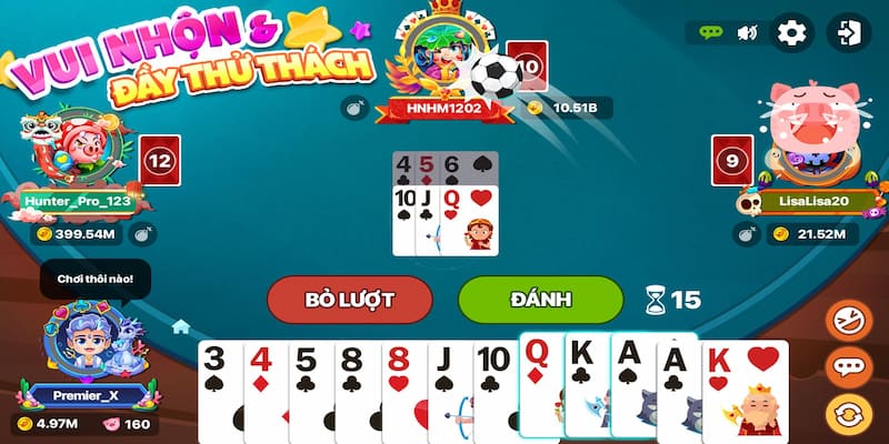 Diễn xuất tốt cũng là kỹ năng cần có của cao thủ Tiến lên miền Nam
