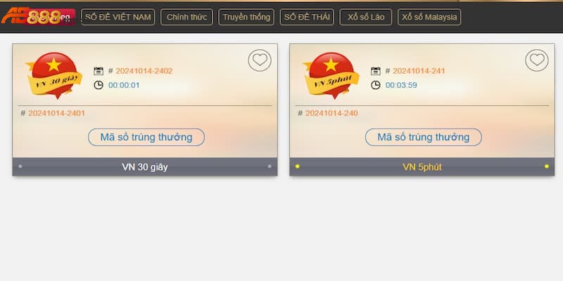 Các sản phẩm cược quay số tại GW xổ sổ