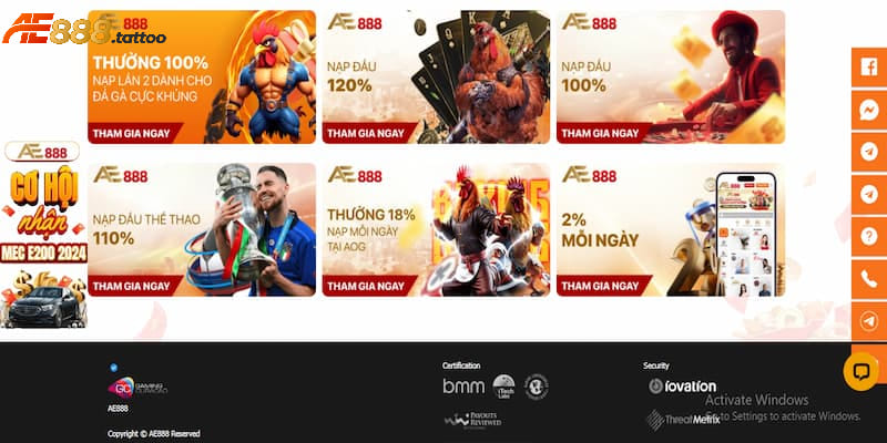 Chỉ cần nạp tiền vào tài khoản game AE88 là có ưu đãi