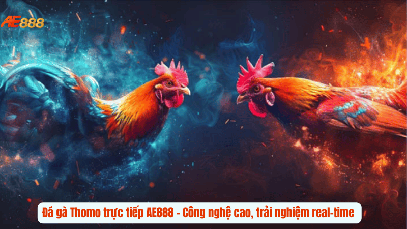 Đá gà Thomo trực tiếp AE888 – Công nghệ cao, trải nghiệm real-time